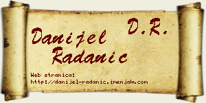 Danijel Radanić vizit kartica
